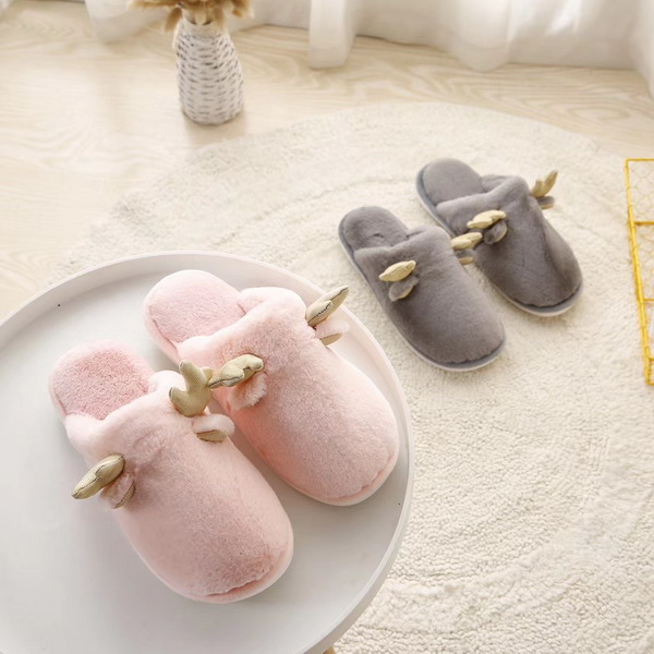 Women's Warm Slippers With Deer Ears