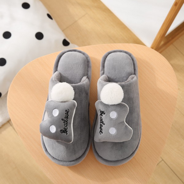 Men's Warm Slippers With Letter Decoration