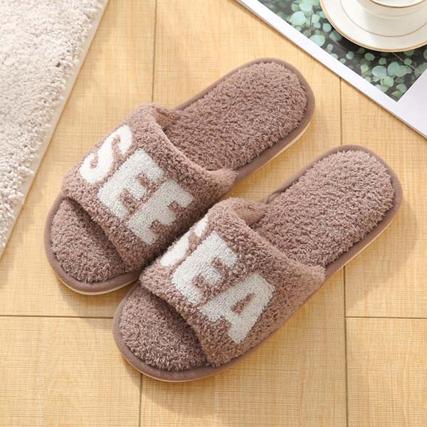 Men's Open Toe Slippers With SEE SEA Logo