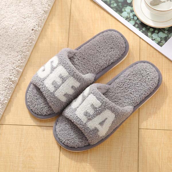 Men's Open Toe Slippers With SEE SEA Logo