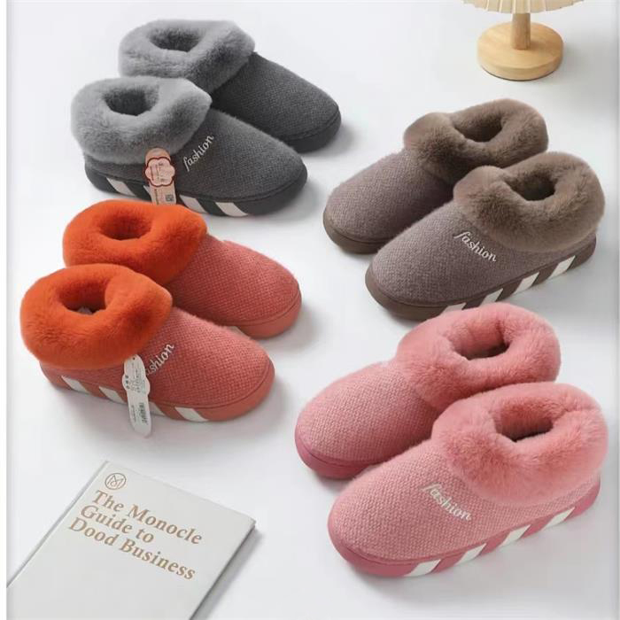 Women's Warm Shoes With Logo Embroidery