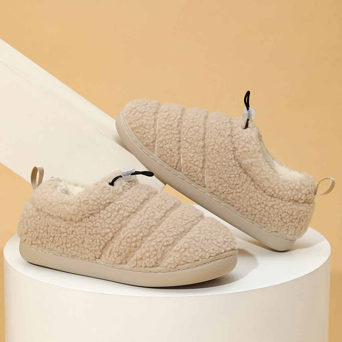 Women's Indoor Outdoor Winter Warm Slipper Shoes In Pure Color