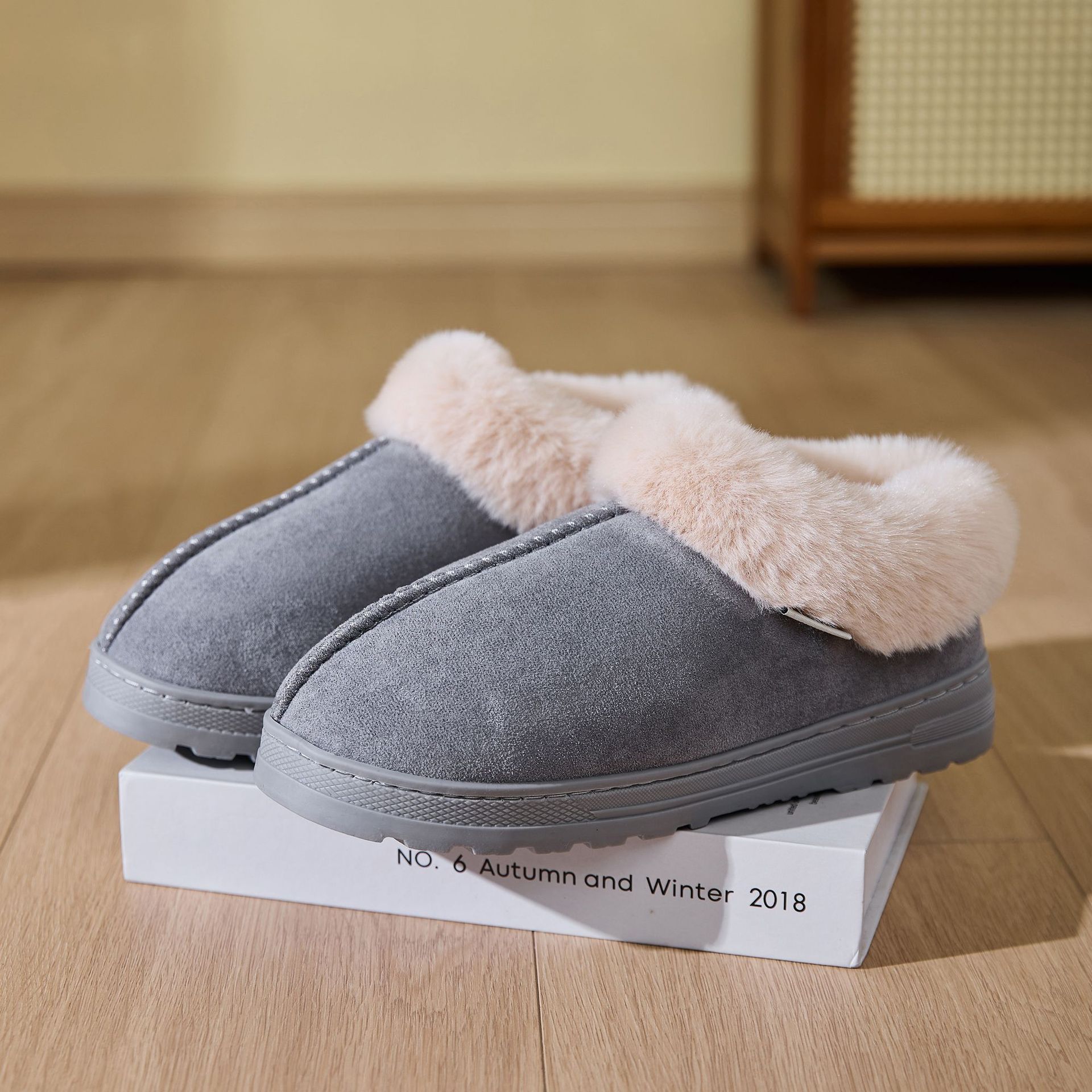 Winter Men's Thick Outsoled Snow Boots With Plush Collar In Pure Color