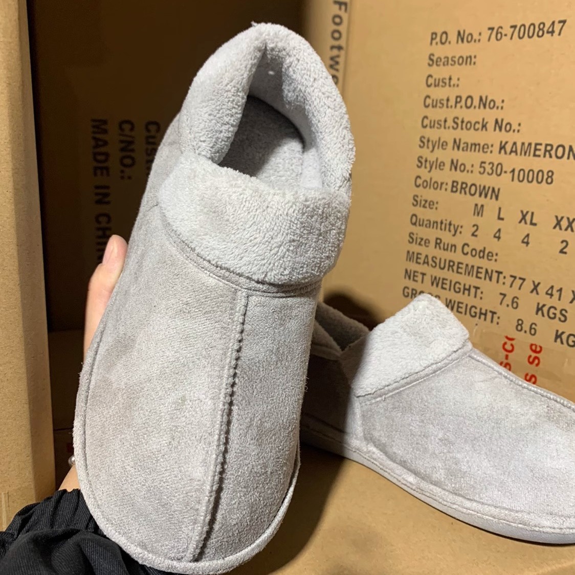 Men's Warm Leisure House Boots Moccasins Shoes Design With Plush Inside
