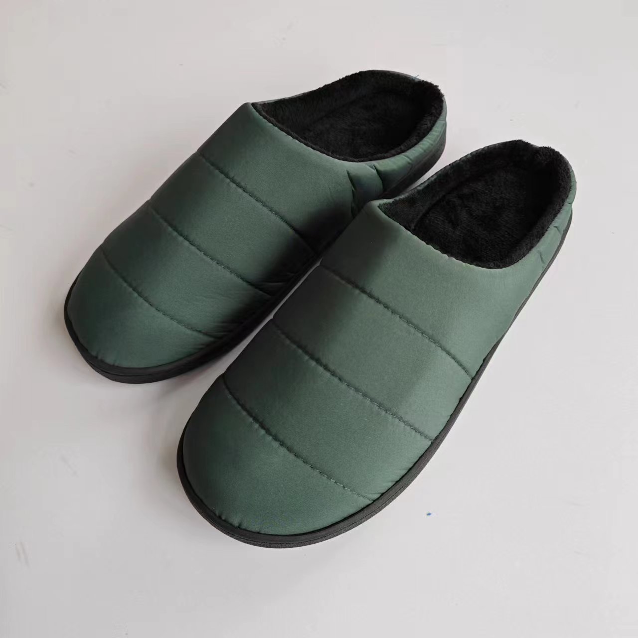 Women's Warm Slippers Fabric Upper In Pure Color
