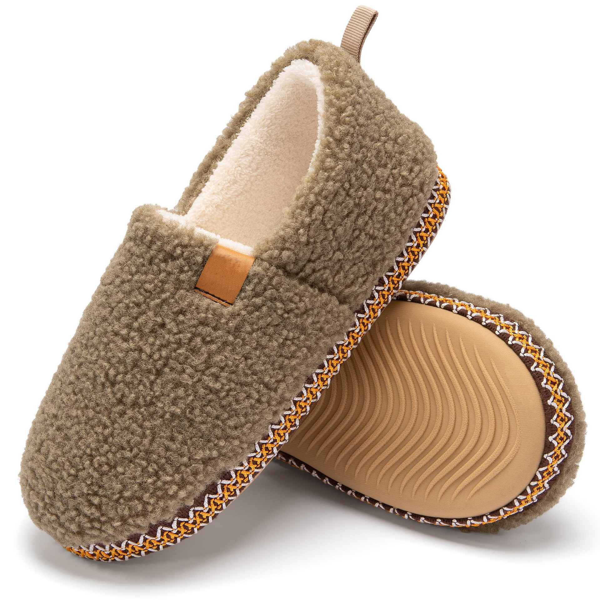 Women's Soft Warm Slipper Shoes With Plush Upper Pure Color