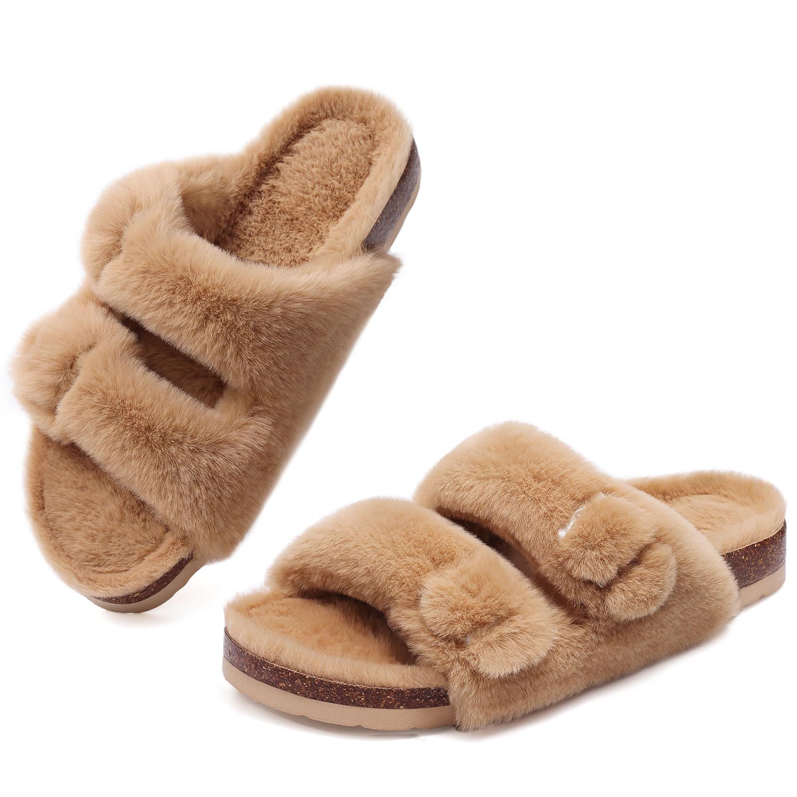 Adjustable Women's Cozy Soft Sandal Home Slippers Birkenstocks Style