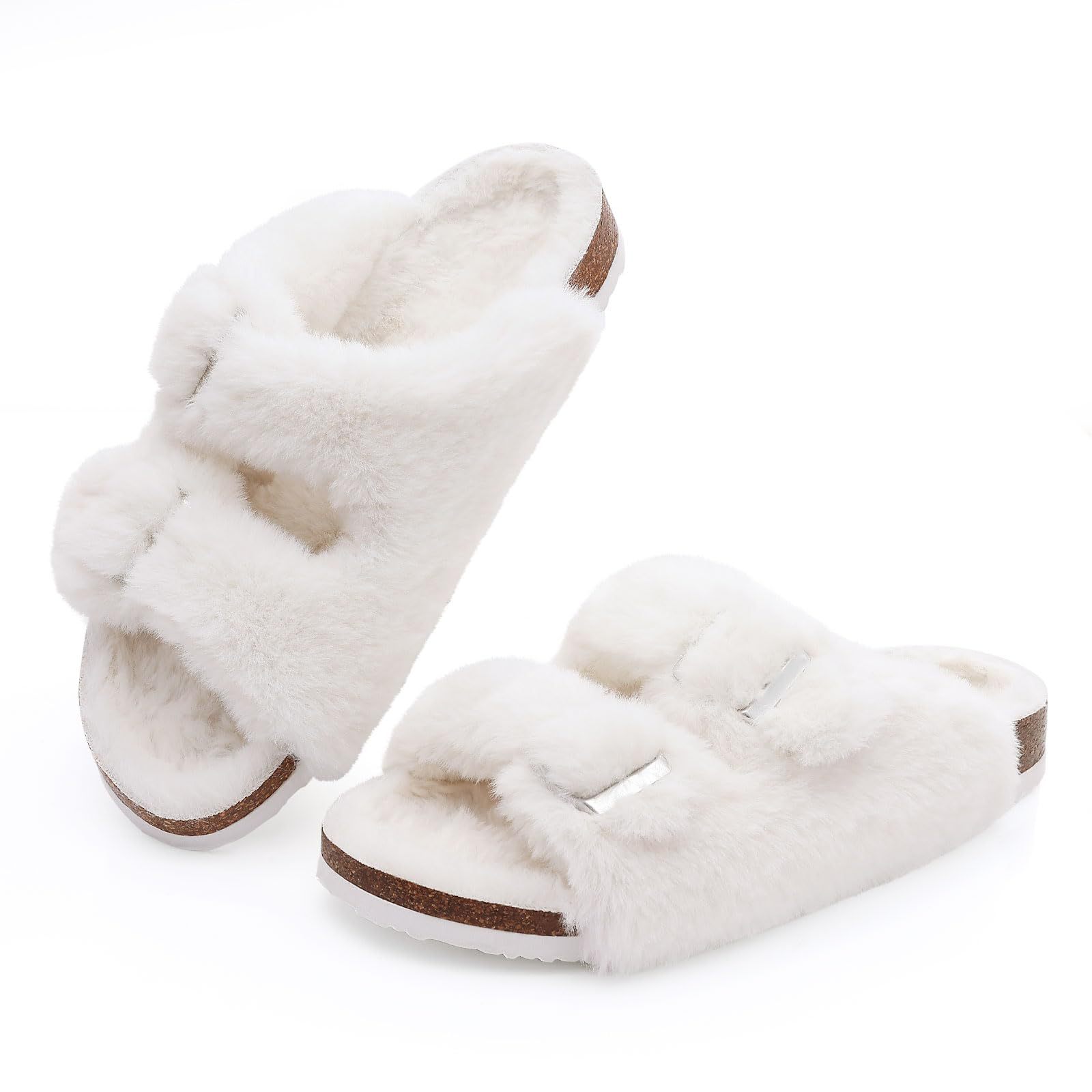 Adjustable Women's Cozy Soft Sandal Home Slippers Birkenstocks Style