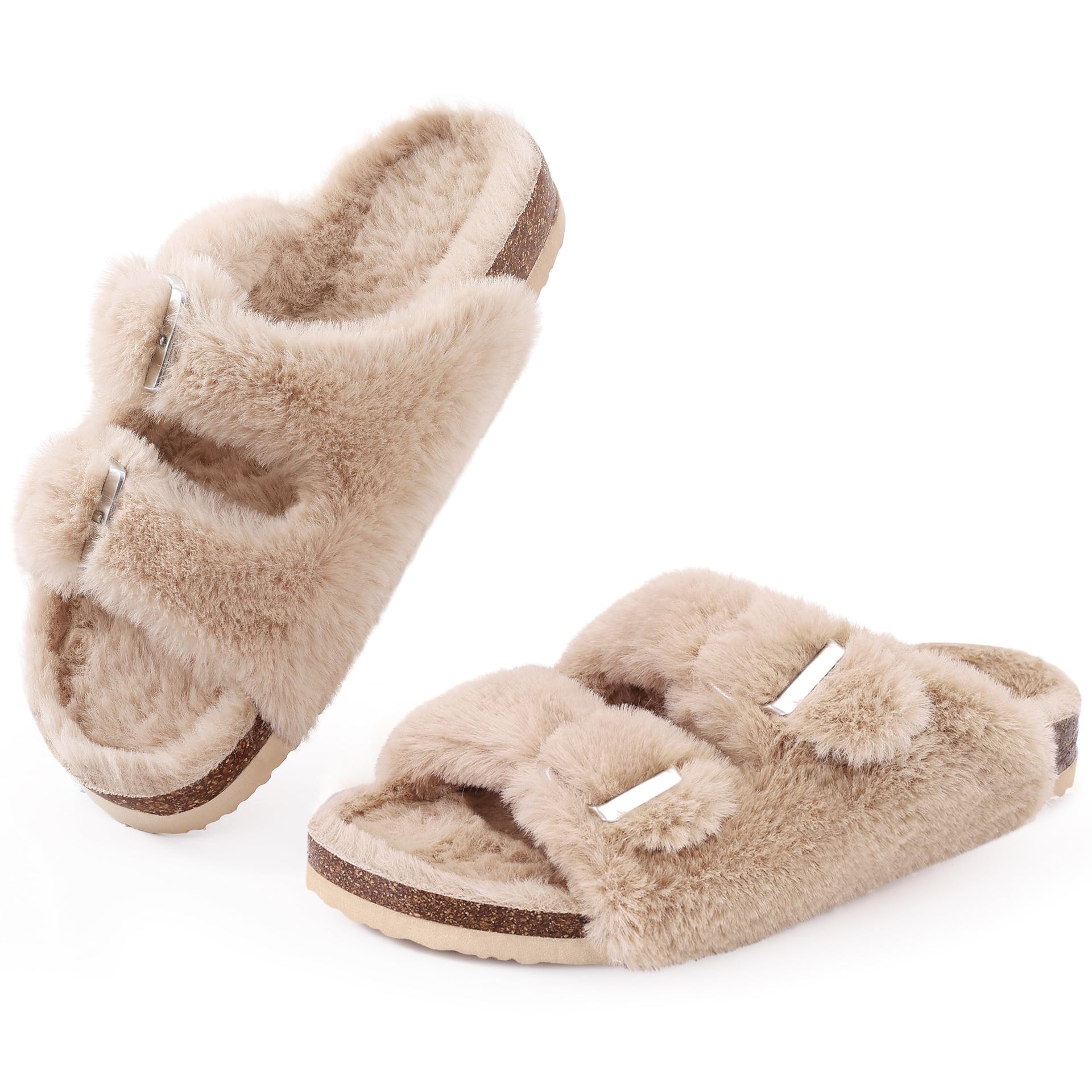 Adjustable Women's Cozy Soft Sandal Home Slippers Birkenstocks Style