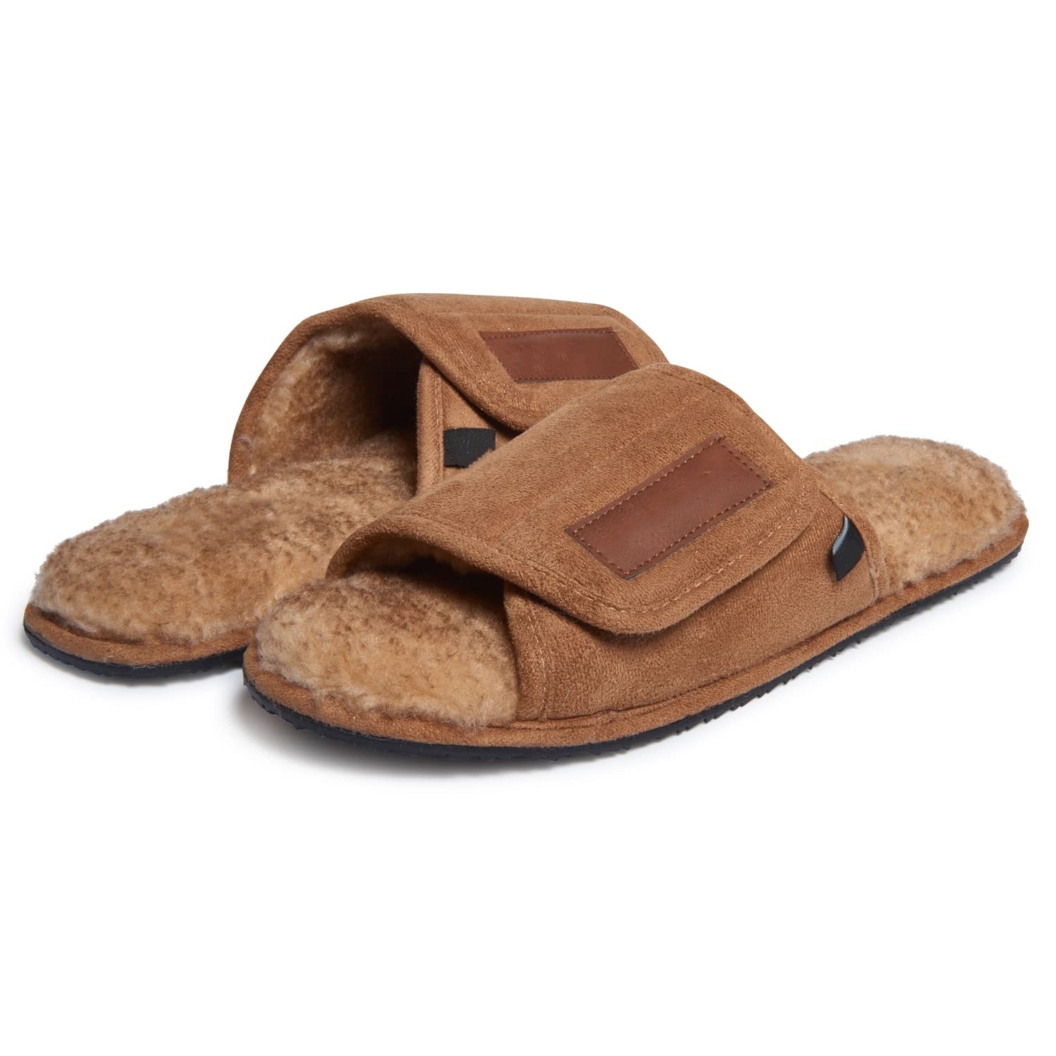 Adjustable Men's Cozy Soft Sandal Home Slippers Simple Style