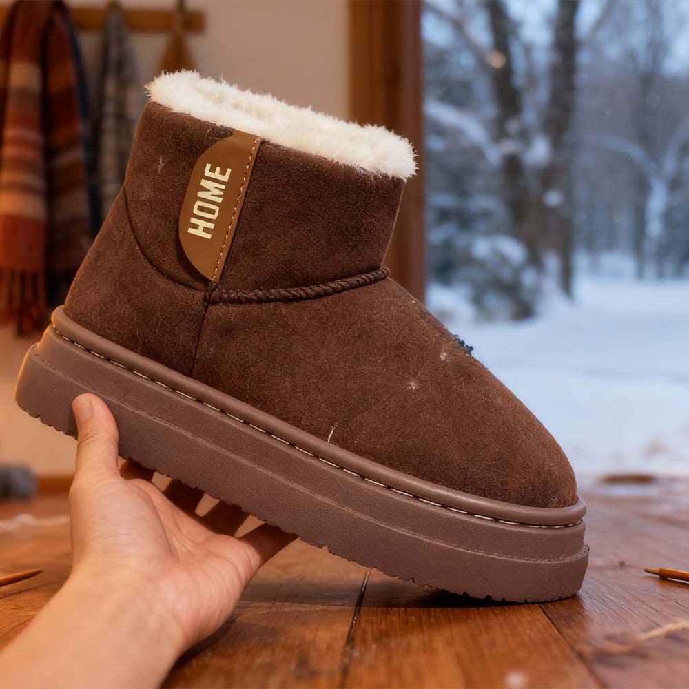 Men Winter Warm Short Snow Boots With Plush Inner