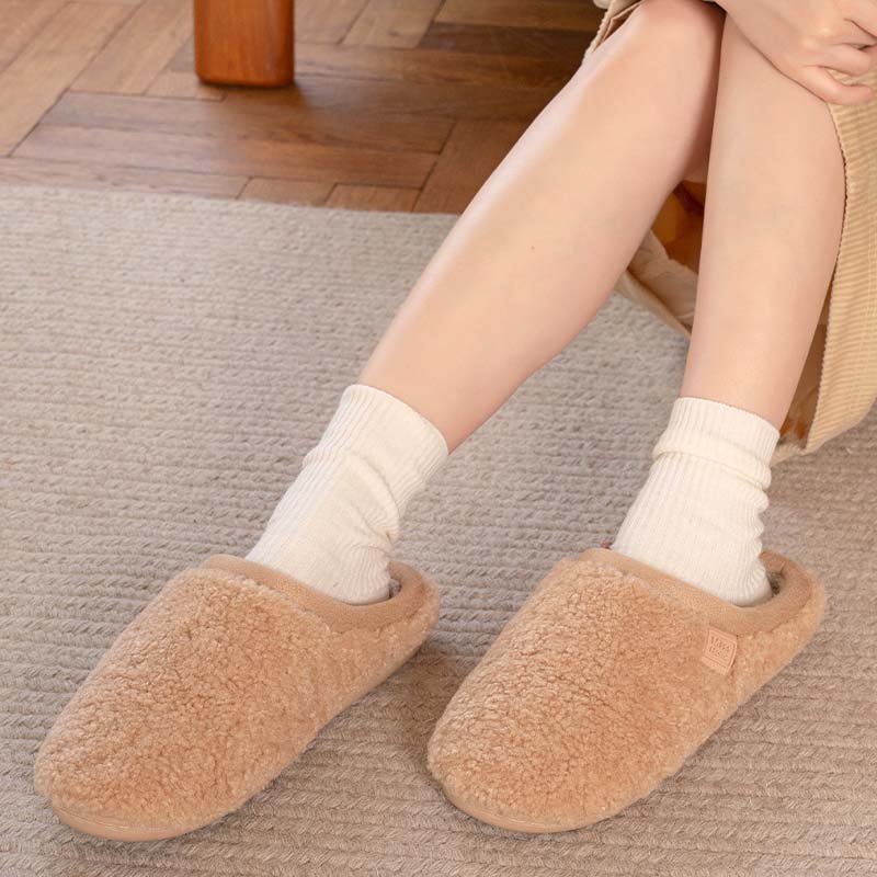 Soft Home Winter Warm Slippers With Plush Upper
