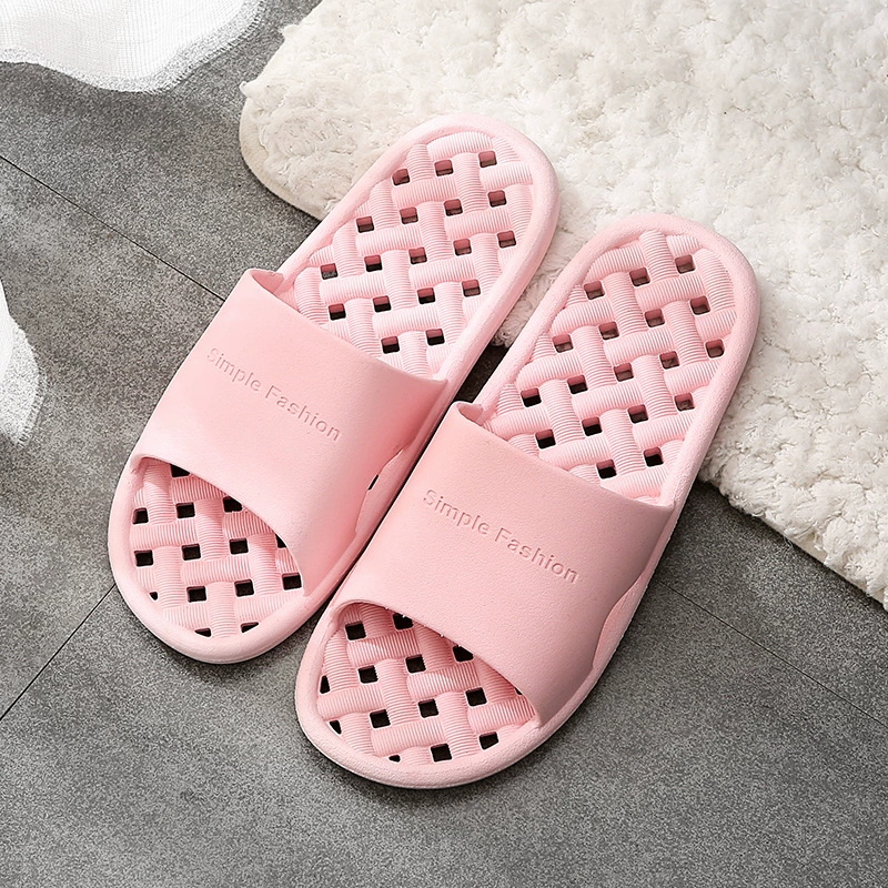 Simple Design Solid Color EVA Slippers For Washroom