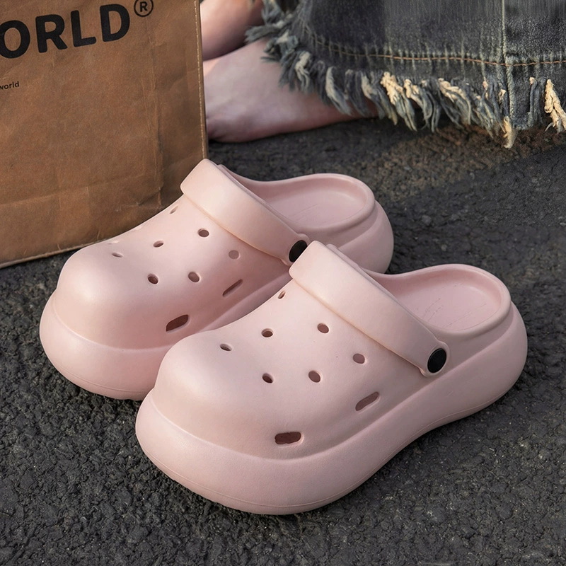Women's Beach Sandal Clogs Shoes New Sports Soft EVA Garden Slippers with Thick Sole