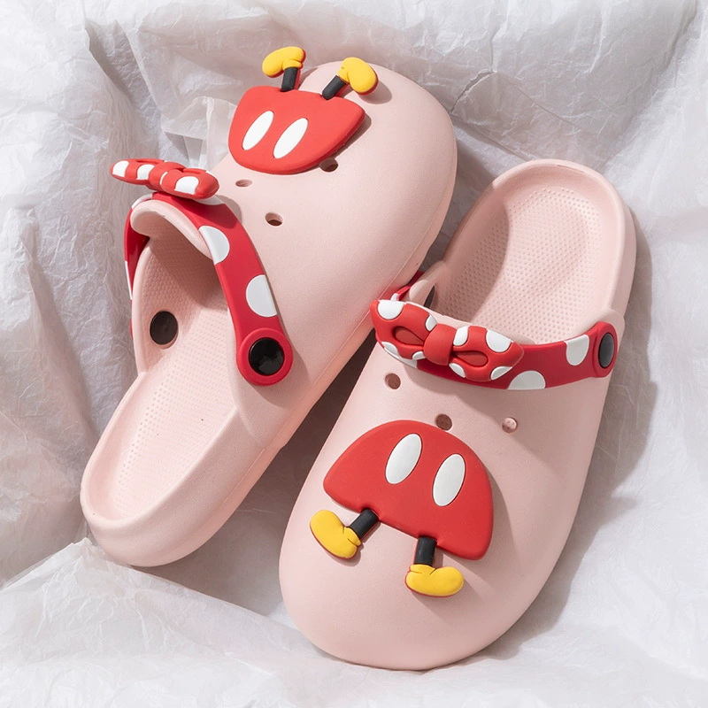 Soft Sole Clogs Shoes Mickey Design EVA Women's Beach Sandal Garden Slippers in Summer