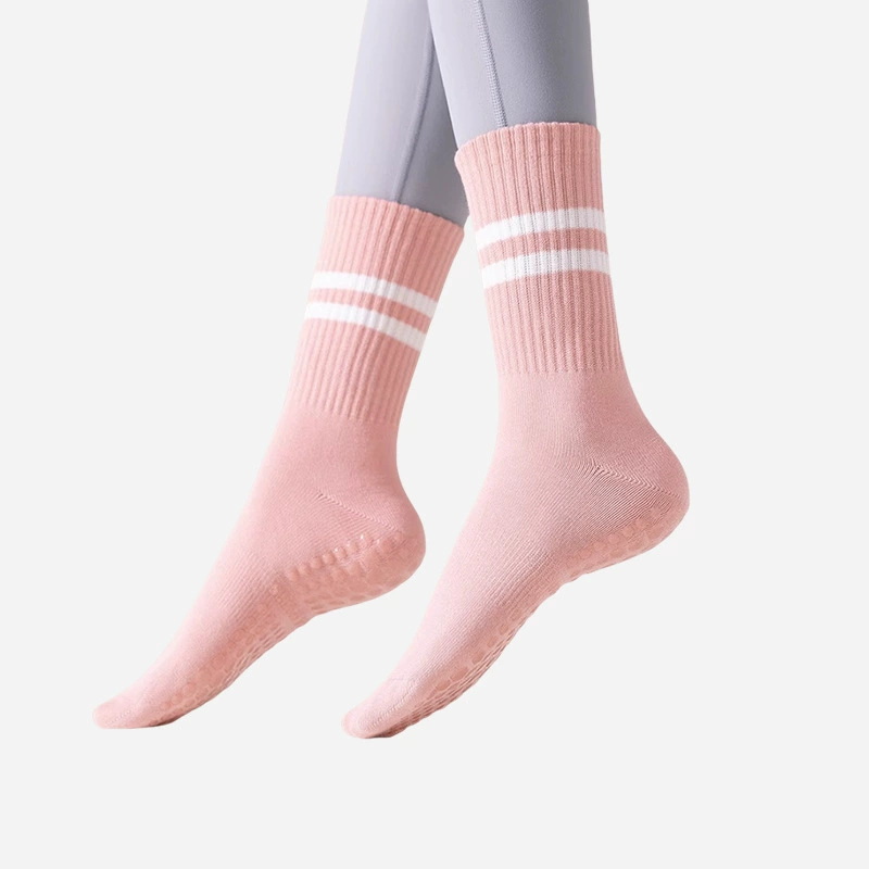 Professional Yoga Socks Silicone Anti-Slip Socks Summer Indoor Fitness Sports Socks Cross-Strap Pilates Socks