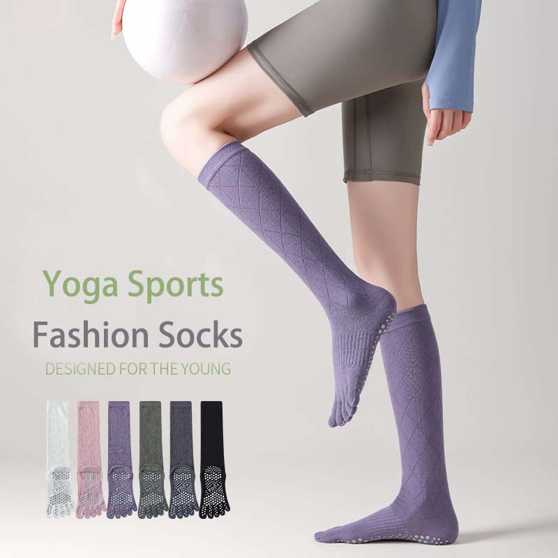 Professional Knee Sports Socks Yoga Socks Pilates Socks Tennis Socks Breathable Cycling Socks